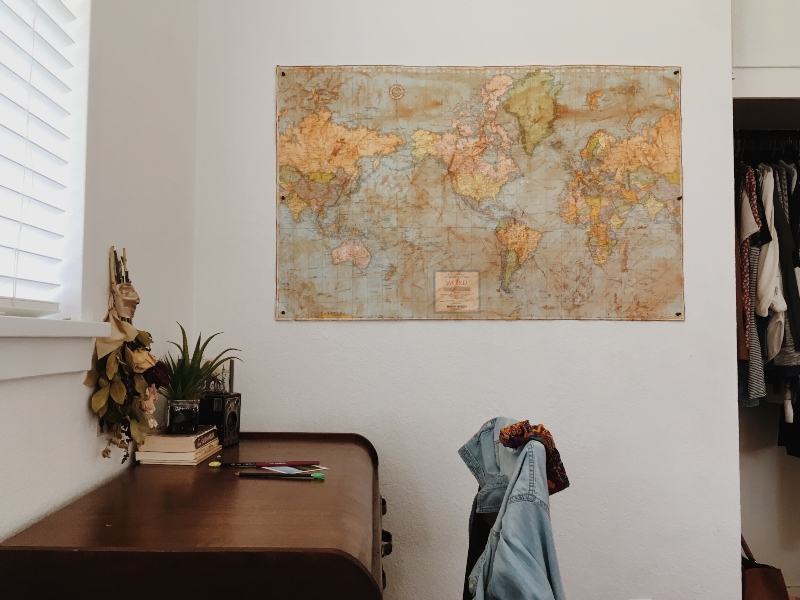 Map Decor How Customized Maps Can Make Your Home Design Easy
