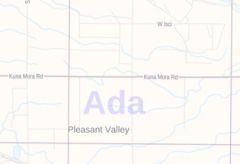 Ada County ZIP Code Map, Idaho