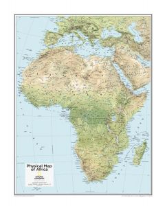 Africa Physical Atlas Of The World 10Th Edition Map