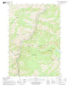 Aggipah Mountain Quadrangle Map, Idaho Map