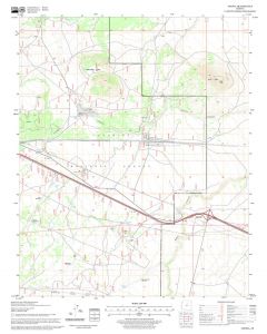 Angell Quadrangle Map, Arizona Map