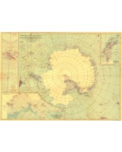 Antarctic Regions Published 1932 Map