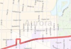 Aurora IL ZIP Code Map, Illinois