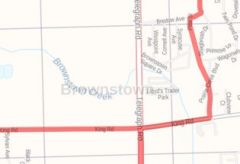 Brownstown ZIP Code Map