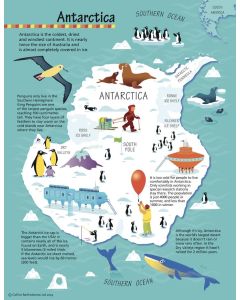 Collins Children's Antarctica Wall Map
