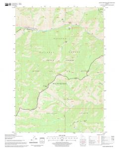 Dave Lewis Peak Quadrangle Map, Idaho Map