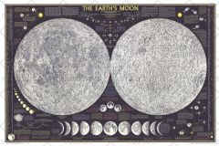 Earths Moon Published 1969 Map