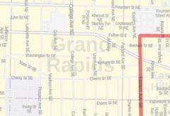 Grand Rapids ZIP Code Map, Michigan