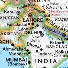 Map of India and Pakistan