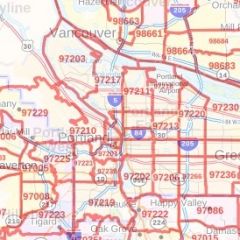 Portland ZIP Code Map