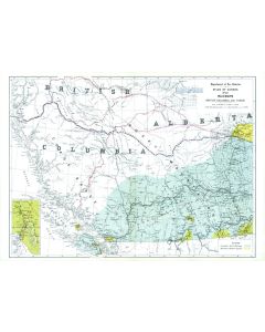 Railways British Columbia And Yukon 1906 Map