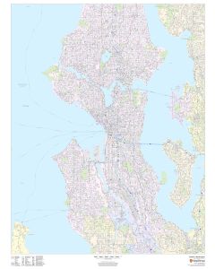 Seattle Washington Portrait Map
