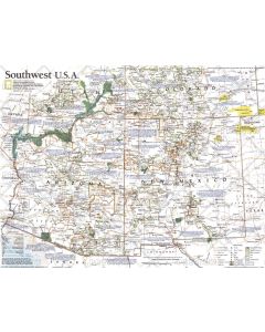 Southwest Usa Published 1992 Map