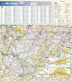 20.75 x 18.5 Paper Maryland State Wall Map 