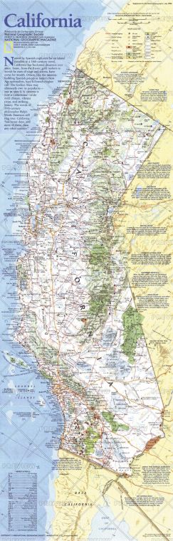 California Published 1993 Map