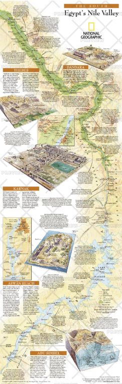 Egypts Nile Valley South Published 2005 Map
