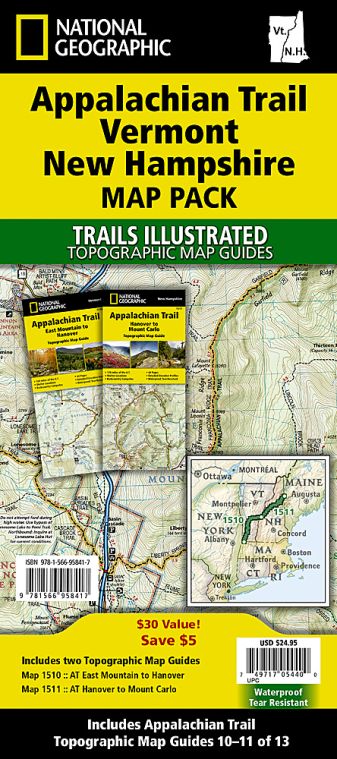 Appalachian Trail: Vermont, New Hampshire [Map Pack Bundle]