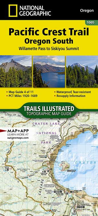 Pacific Crest Trail: Oregon South Map [Willamette Pass to Siskiyou Summit]