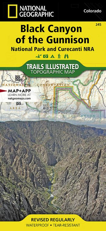 Black Canyon of the Gunnison National Park Map [Curecanti National Recreation Area]