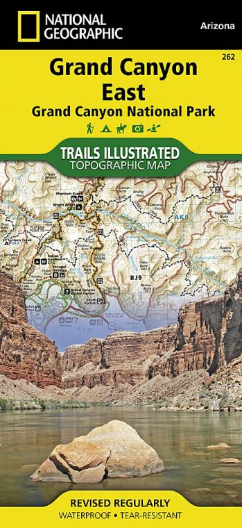 Grand Canyon East Map [Grand Canyon National Park]