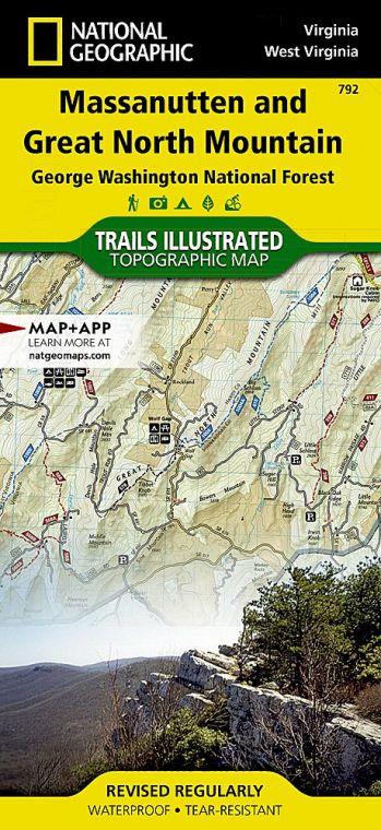Massanutten and Great North Mountains Map [George Washington National Forest]