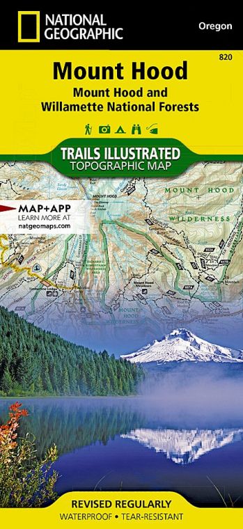 Mount Hood Map [Mount Hood and Willamette National Forests]