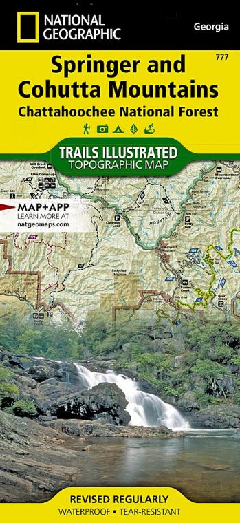 Springer and Cohutta Mountains Map [Chattahoochee National Forest]