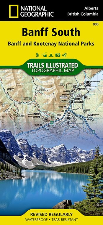 Banff South Map [Banff and Kootenay National Parks]