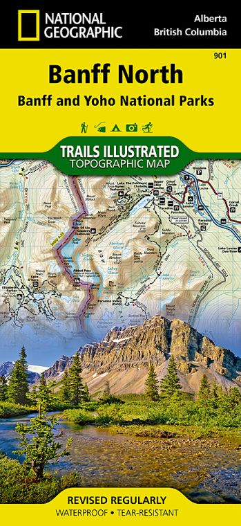 Banff North Map [Banff and Yoho National Parks]