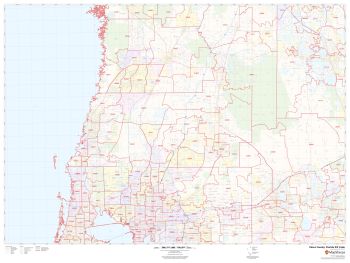 Florida Zip Code Map Including County Maps