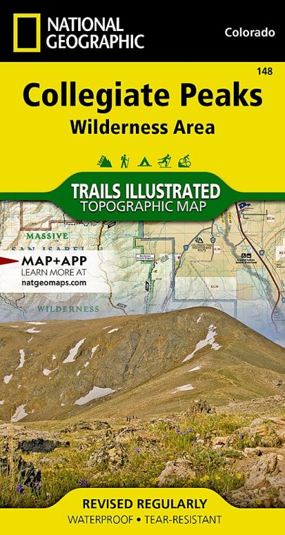 Collegiate Peaks Wilderness Area Map