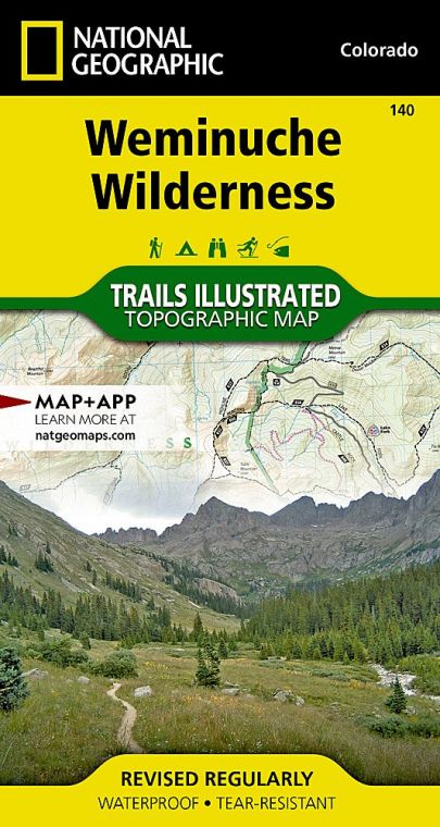 Weminuche Wilderness Map