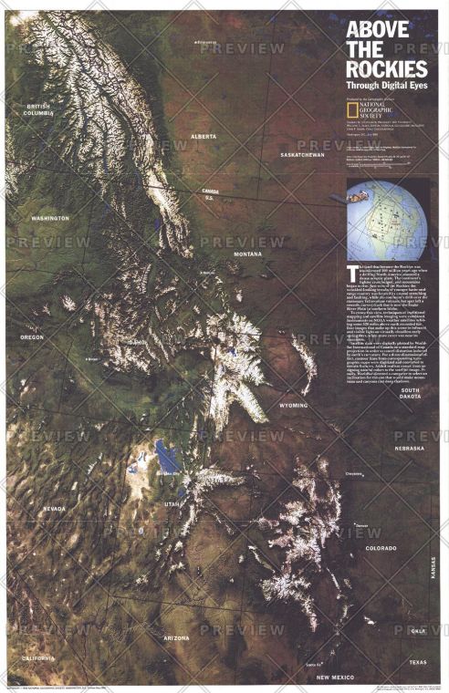 Above The Rockies Published 1995 Map