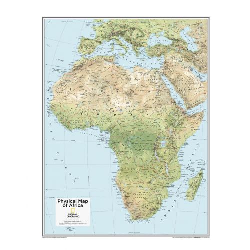 Africa Physical Atlas Of The World 10Th Edition Map