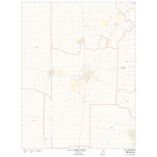 Alice ZIP Code Map, Texas