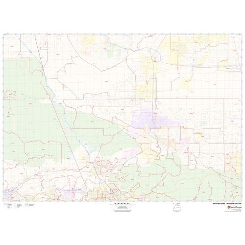 Antelope Valley ZIP Code Map