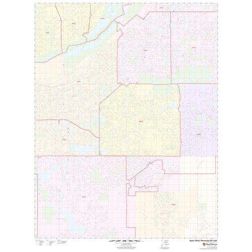Apple Valley ZIP Code Map, Minnesota