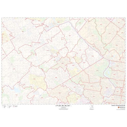 Ardmore ZIP Code Map, Pennsylvania