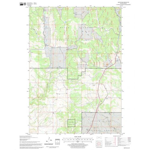 Argyle Quadrangle Map, South Dakota Map