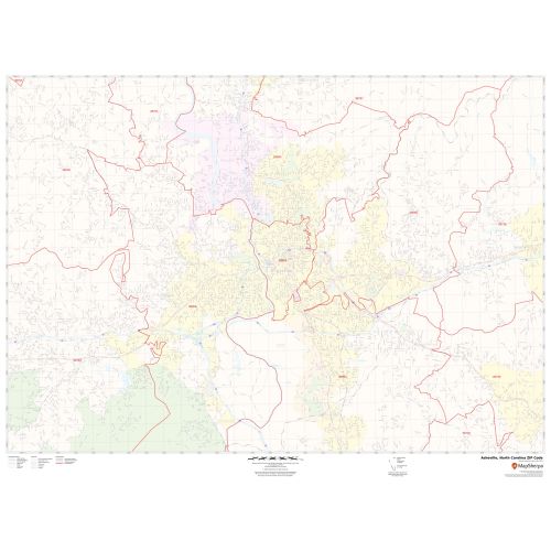 Asheville ZIP Code Map