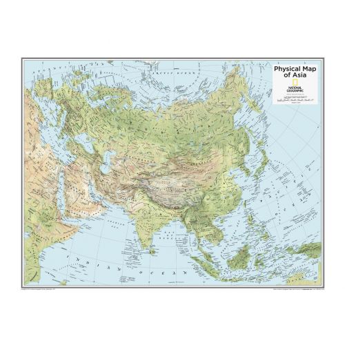 Asia Physical Atlas Of The World 10Th Edition Map