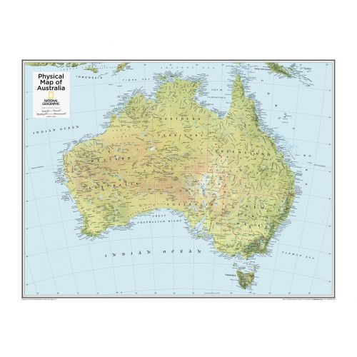 Australia Physical Atlas Of The World 10Th Edition Map