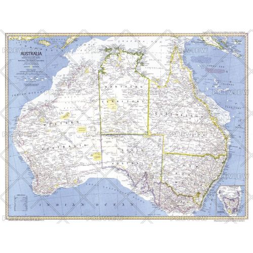 Australia Published 1979 Map