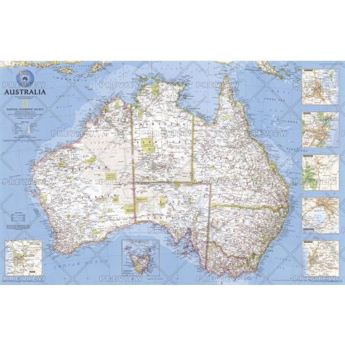 Australia Published 2000 Map