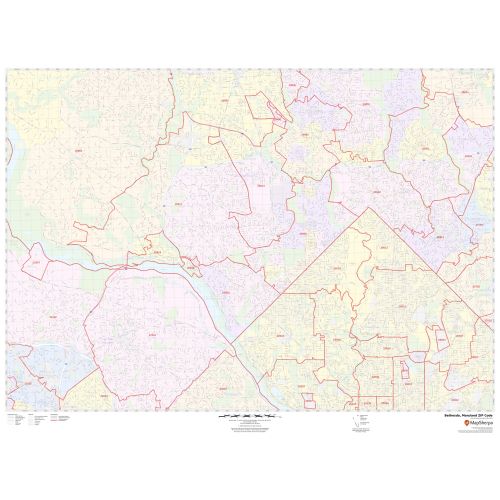 Bethesda ZIP Code Map