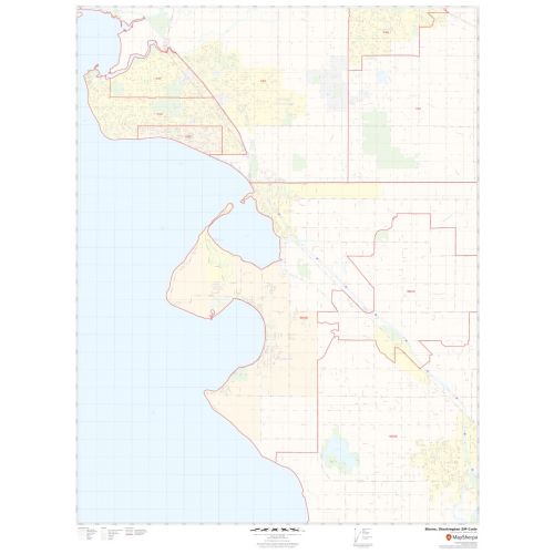 Blaine ZIP Code Map, Washington