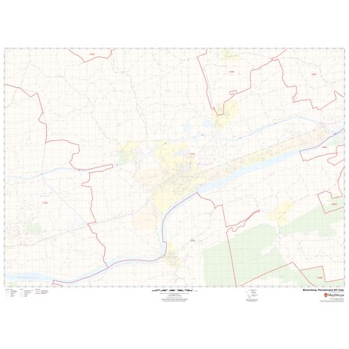 Bloomsburg ZIP Code Map
