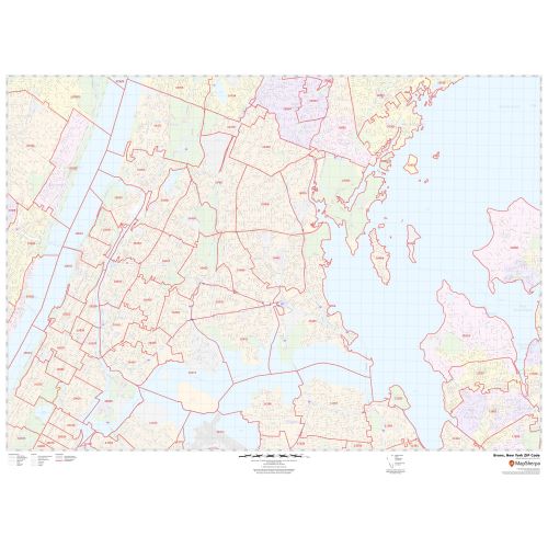 Bronx ZIP Code Map