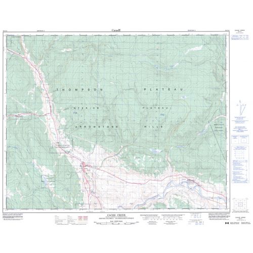 Cache Creek - 92 I/14 - British Columbia Map