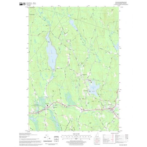 Canaan Quadrangle Map, New Hampshire-Vermont Map